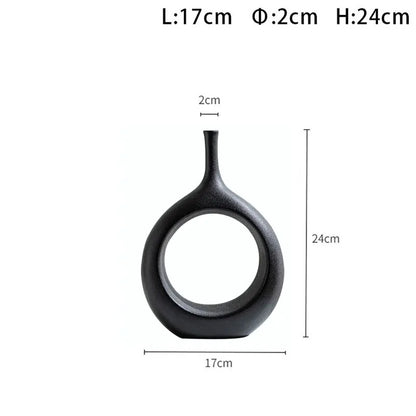 Minimalist White Porcelain Decorative Vase