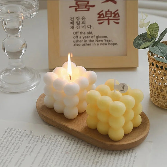Rubik’s Cube Soy Wax Scented Candle – Multiple Scents & Colors (Large & Small)